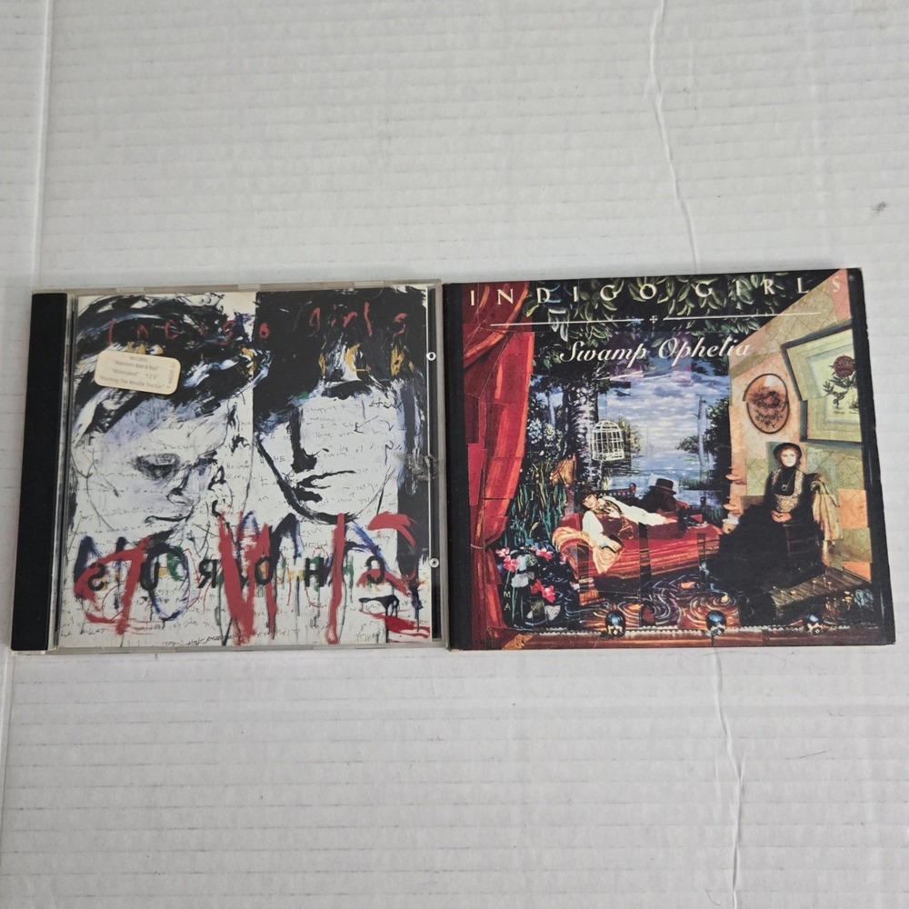 Indigo Girls CD Lot 2 Swamp Ophelia Nomads Indians Saints 90s Folk Rock Vintage